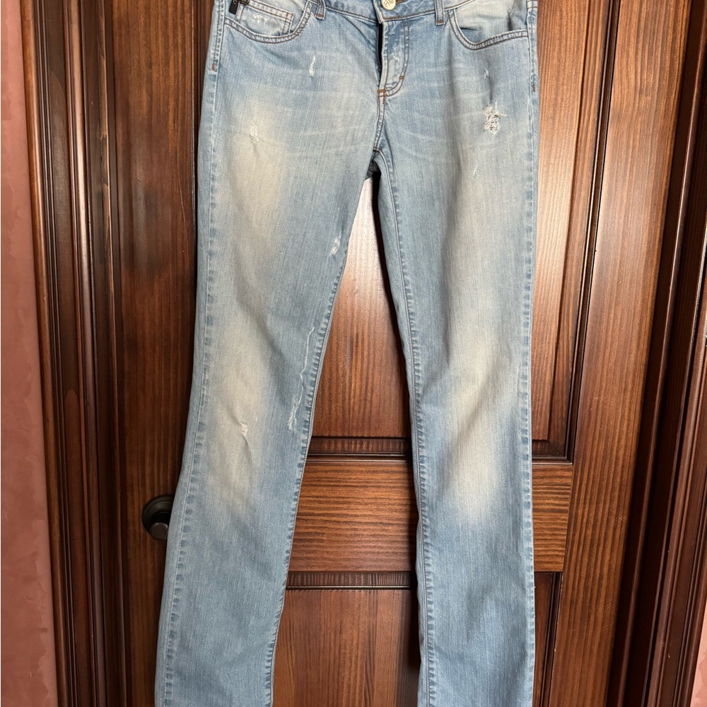 Just Cavalli women jeans light blue. W 27 In overall good condition to stains